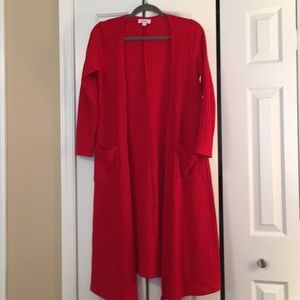 Solid red LulaRoe Sarah